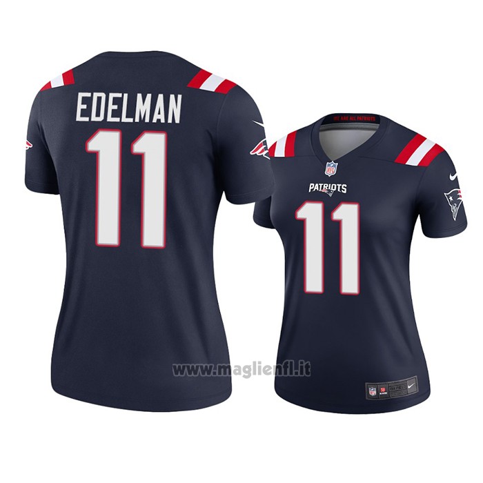 Maglia NFL Legend Donna New England Patriots Julian Edelman 2020 Blu
